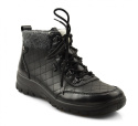 Rieker L7148-00 czarne skórzane botki