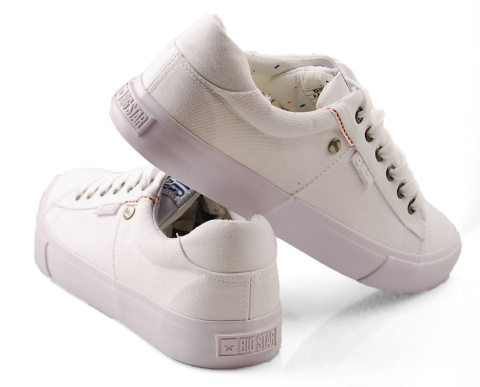 Big Star AA174097 białe trampki+skarpetki Big Star AA174097 białe trampki+skarpetki