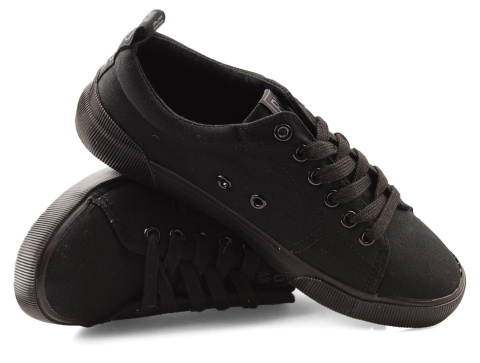 Big Star KK274048 czarne trampki+skarpetki Big Star KK274048 czarne trampki+skarpetki