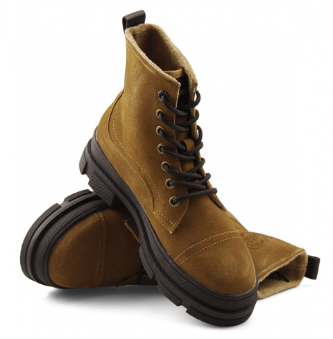 Big Star KK274524 brązowe skórzane trapery Big Star KK274524 brązowe skórzane trapery