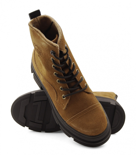 Big Star KK274524 brązowe skórzane trapery Big Star KK274524 brązowe skórzane trapery