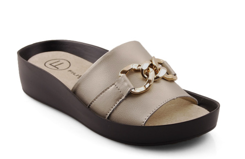 Filippo DK3590 złote skórzane klapki Filippo DK3590 złote skórzane klapki