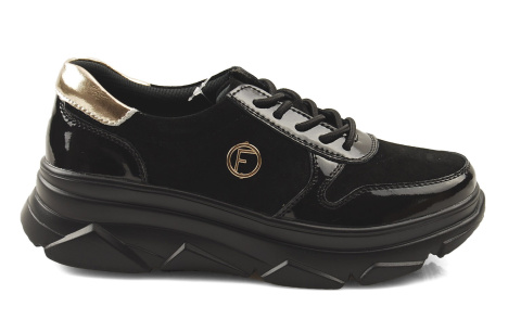 Filippo DP3185 czarne skórzane półbuty Filippo DP3185 czarne skórzane półbuty