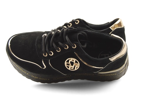 Filippo DP3558 czarne skórzane sneakersy Filippo DP3558 czarne skórzane sneakersy