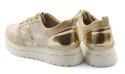 Filippo DP3691 beżowe skórzane sneakersy