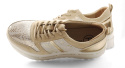 Filippo DP3691 beżowe skórzane sneakersy