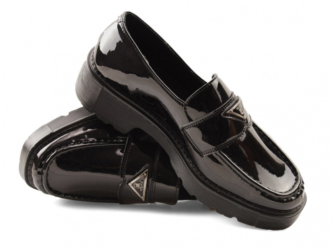Filippo DP3930 czarne skórzane półbuty Filippo DP3930 czarne skórzane półbuty