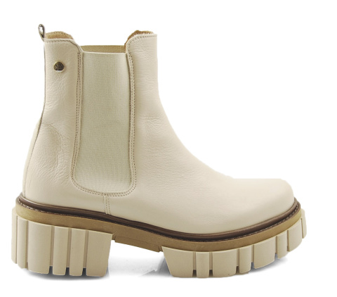 Maciejka 05312 beżowe skórzane botki Maciejka 05312 beżowe skórzane botki