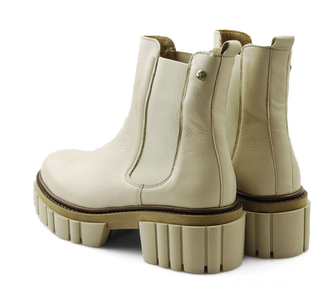 Maciejka 05312 beżowe skórzane botki Maciejka 05312 beżowe skórzane botki