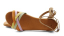 Maciejka L4953 pastelowe skórzane sandały