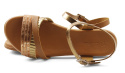 Maciejka L4956 rude skórzane sandały
