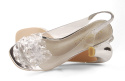 Sabatina 1014-B srebrne transparentne sandały
