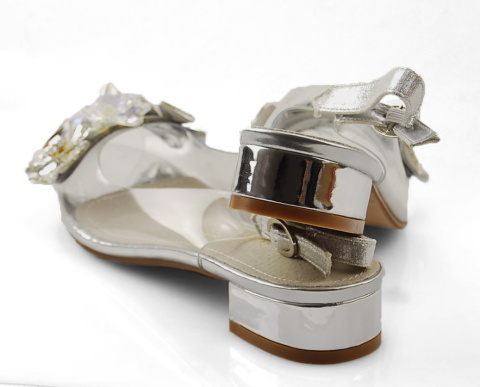 Sabatina 380-8 srebrne transparentne sandały Sabatina 380-8 srebrne transparentne sandały