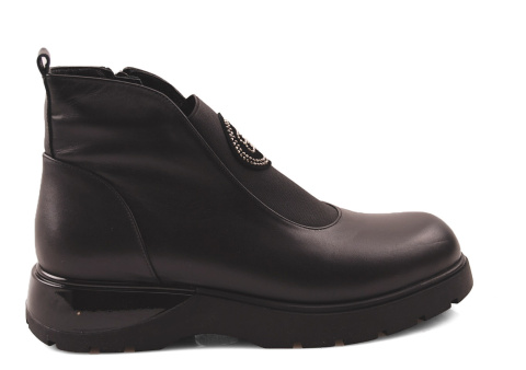 Boccato 034.1335 czarne skórzane botki Boccato 034.1335 czarne skórzane botki