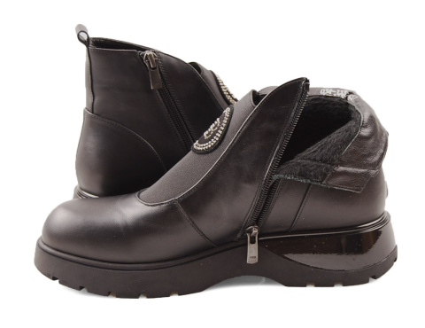 Boccato 034.1335 czarne skórzane botki Boccato 034.1335 czarne skórzane botki