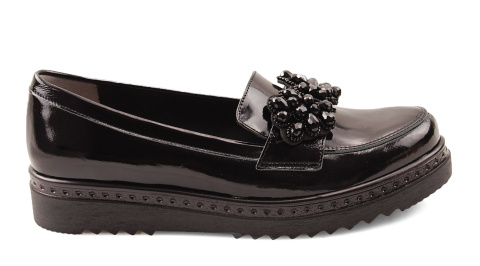 Dwunasty Shoes 923 czarne skórzane półbuty Dwunasty Shoes 923 czarne skórzane półbuty