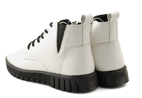 Filippo DBT3946 białe skórzane botki Filippo DBT3946 białe skórzane botki