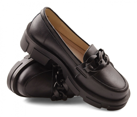 Filippo DP3221/23 czarne skórzane półbuty Filippo DP3221/23 czarne skórzane półbuty