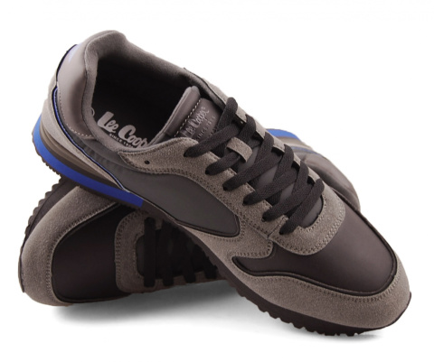 Lee Cooper LCJ-21-31-0624M szare półbuty sportowe