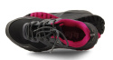 Lee Cooper LCJ-22-01-1370L czarno-różowe półbuty trekkingowe