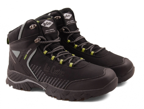 Lee Cooper LCJ-22-01-1401M czarne trapery trekkingowe
