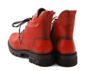 Lee Cooper LCJ-22-50-1496LA czerwone skórzane trapery