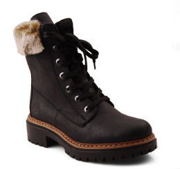 Rieker 72630-00 czarne trapery