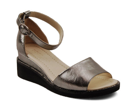 Boccato 004.1071 srebrne skórzane sandały Boccato 004.1071 srebrne skórzane sandały