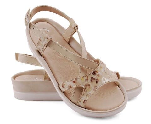 Contes 610 beżowe skórzane sandały Contes 610 beżowe skórzane sandały