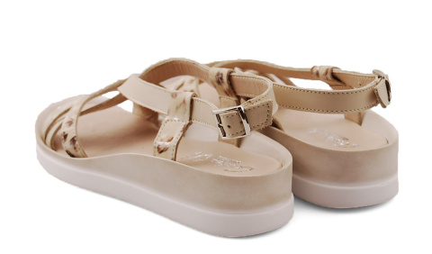 Contes 610 beżowe skórzane sandały Contes 610 beżowe skórzane sandały