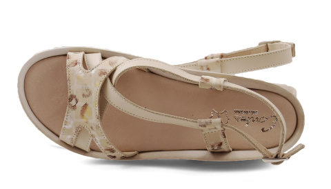 Contes 610 beżowe skórzane sandały Contes 610 beżowe skórzane sandały