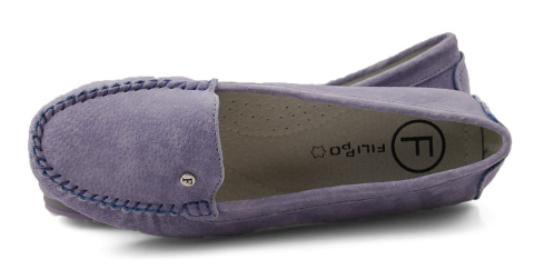 Filippo DP2037/23 niebieskie skórzane mokasyny Filippo DP2037/23 niebieskie skórzane mokasyny