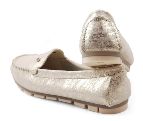 Filippo DP2037/23 złote skórzane mokasyny Filippo DP2037/23 złote skórzane mokasyny