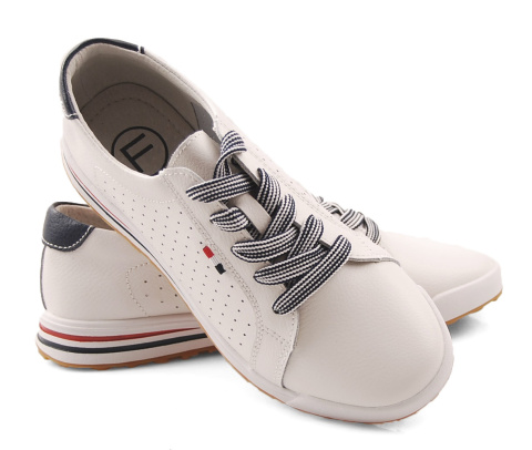 Filippo DP3509 białe skórzane trampki Filippo DP3509 białe skórzane trampki
