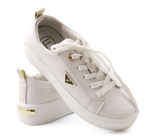 Filippo DP3533 białe skórzane półbuty Filippo DP3533 białe skórzane półbuty
