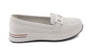 Filippo DP4400 białe skórzane półbuty