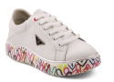 Filippo DP4480 białe skórzane sneakersy
