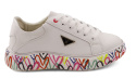 Filippo DP4480 białe skórzane sneakersy