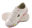 Filippo DP4480 białe skórzane sneakersy