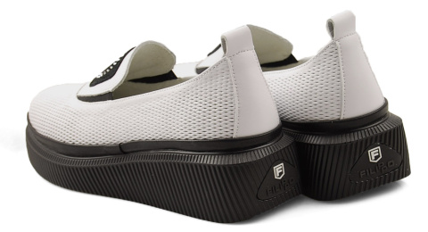 Filippo DP4572 białe skórzane półbuty Filippo DP4572 białe skórzane półbuty