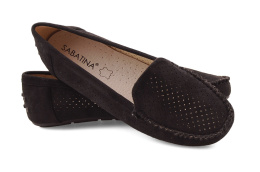 Sabatina BK0706-1 czarne mokasyny