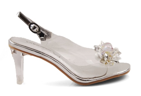 Sabatina T1014-5 srebrne sandały transparentne Sabatina T1014-5 srebrne sandały transparentne