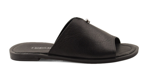 T.Sokolski L22-458 czarne skórzane klapki T.Sokolski L22-458 czarne skórzane klapki