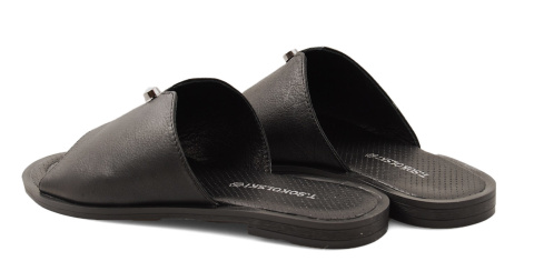 T.Sokolski L22-458 czarne skórzane klapki T.Sokolski L22-458 czarne skórzane klapki