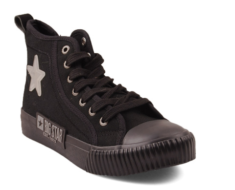 Big Star JJ274380 czarne wysokie trampki