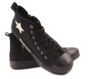 Big Star JJ274380 czarne wysokie trampki