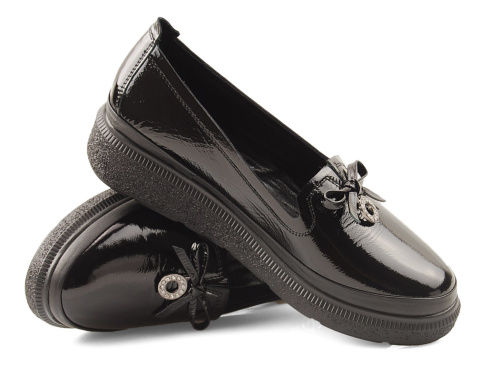 Boccato 195.510-1 czarne skórzane mokasyny