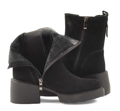 Filippo DBT4760 czarne skórzane botki Filippo DBT4760 czarne skórzane botki