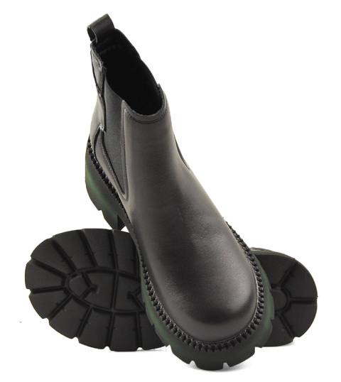 Filippo DBT4907 czarne skórzane botki