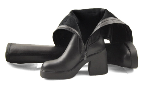 Filippo DKZ4999 czarne kozaki na platformie Filippo DKZ4999 czarne kozaki na platformie